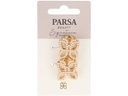 Parsa Beauty Haarklammer Metall mit Perlen 2 Stück