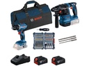 Bosch Professional Akku-Werkzeugset GSR 18 V-45 + GBH 18 V-22