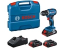 Bosch Professional Akku-Bohrschrauber GSR 18 V-45 + 3x 4.0 Ah