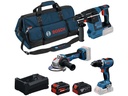 Bosch Professional Akku-Werkzeugset GSR + GWS + GBH + GBA