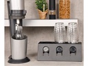 Kesper Flaschenabtropfhalter Metall Mattschwarz 32 x 17 x 12.5 cm