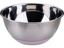 Fackelmann Edelstahlschüssel 2.3 l, Silber / Pastellrosa