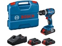 Bosch Professional Akku-Schlagbohrschrauber GSB 18 V-45 + 3x 4.0 Ah in L-BOXX