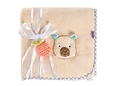 fehn Kuscheldecke Capybara, Beige, Plüsch, 100 x 75 cm