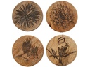 CHALET Chalet Untersetzer Forest 4er Set Braun