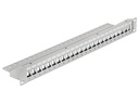 Delock Patchpanel 19" 24 Port grau Einbau/19" Rack
