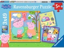 Ravensburger Puzzle Peppas Familie und Freunde 3 x 49 Teile