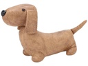 CHALET Türstopper Dackel, Kunstleder, Braun, 33 cm
