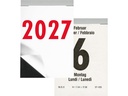 Biella Abreisskalender Tag 6.5 x 9.8 cm Papier weiss