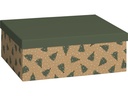 Stewo Geschenkbox | 24×12×33 cm, 120 g/m², dunkelgrün/braun