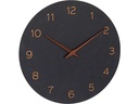 TFA Dostmann Analoge Wanduhr Schwarz/Braun