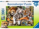 Ravensburger Puzzle Schmusende Raubkatze 200 XXL Teile