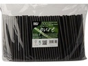 Papstar Strohhalm Cocktail 500 Stück, Schwarz