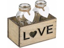 CHALET Chalet Holz-Tray Love 2 Flaschen