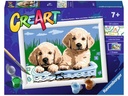 Ravensburger Malen nach Zahlen Niedliche Welpen 10 Acrylfarben
