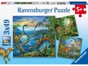 Ravensburger Puzzle Faszination Dinosaurier 3 x 49 Teile