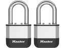Masterlock Vorhängeschloss Elite 52 mm 2er Silber Aluminium/Stahl