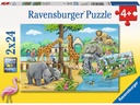 Ravensburger Puzzle Willkommen im Zoo 2 x 24 Teile