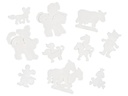Hama Bügelperlen Platten Bauernhoftiere 15.teilig, Weiss