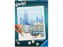 Ravensburger Malen nach Zahlen CreArt, Citys – Farbenfrohes Barcelona
