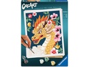Ravensburger Malen nach Zahlen CreArt, Adults Trend – Feuerdrache Flora