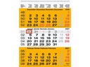 Biella 3-Monats-Kalender Papier 31 x 40 cm Mehrfarbig