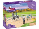 Schleich Kim s Voltigier Set Spielfiguren Welpe Reitlehrer