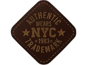 Mono-Quick Aufnäher Leder Authentic Wears NYC 1 Stück