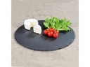 Kesper Servierplatte Schiefer rund Schwarz 35.5 cm