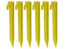 FTM Kunststoff-Hering 6 Stück, 23 cm, Gelb