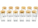 GOURMETmaxx Gewürzgläser-Set 120 ml, Transparent/Braun