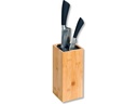 Kesper Messerblock Bambus mit Kunststoffborsten braun 10 x 23 cm