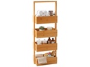 relaxdays Regal 28 x 88 cm, Braun