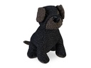 relaxdays Türstopper Hund Polyester Sand Grau Braun 23.5 cm