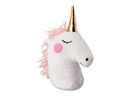 relaxdays Türstopper Einhorn Stoff weiss Gold 27 cm
