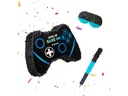 relaxdays Gamer Gaming, Blau/Schwarz