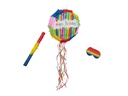 relaxdays Pinata Geburtstag, Blau/Rot