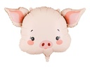 Partydeco PartyDeco Folienballon Schweinchen Rosa