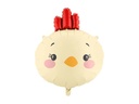 Partydeco PartyDeco Folienballon Huhn Gelb