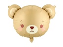 Partydeco PartyDeco Folienballon Bär Braun