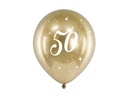 Partydeco PartyDeco Glossy Ballons 50, 6er-Set Gold