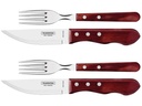 Tramontina Churrasco Jumbo Rot/Silber