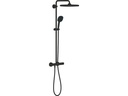 GROHE Vitalio Comfort 250 eckig mit Thermostatarmatur Mattschwarz