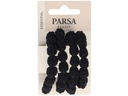 Parsa Beauty Haargummi mit Bubble-Details Schwarz 4 Stück