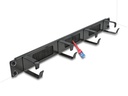 Delock Bürstenleiste 19" Rack, Schwarz