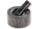 Kesper Mörser mit Stössel Marmor Grau Poliert 13 x 8 cm