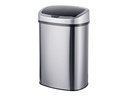 relaxdays Sensorabfalleimer 50 l, Schwarz/Silber
