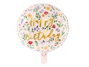 Partydeco PartyDeco Folienballon Happy Birthday Hellrosa