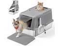 Feandrea Katzentoilette Edelstahl XL 61 x 41 x 36.5 cm