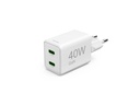 Hama Ladegerät Schnell GaN 2x USB-C PD 40 W weiss